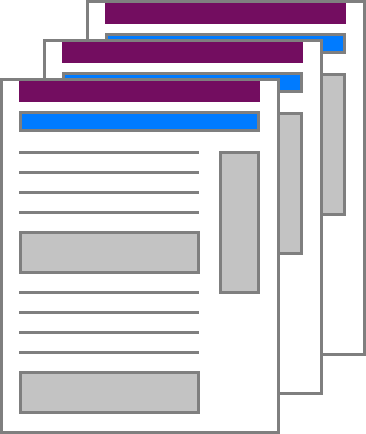 Banner ad space on all pages