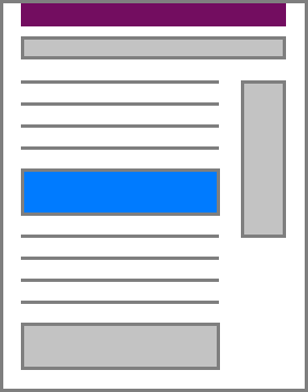 Single ad space on one page